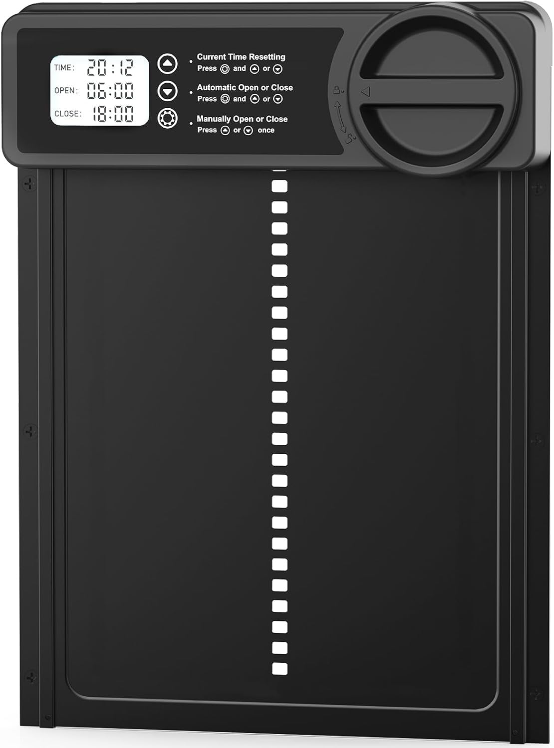 CARLA HOME Automatic Chicken Coop Door Opener with Timer Control, Anti-Pinch Protection, LCD Display & Battery Powered for Backyard Chickens - Image 8
