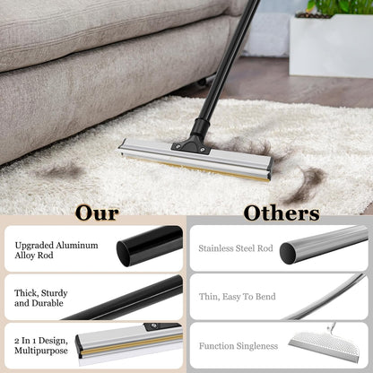 CARLA HOME Pet Hair Remover Broom with Long Handle, Reusable Fur & Lint Remover for Dog & Cat Hair - Image 5
