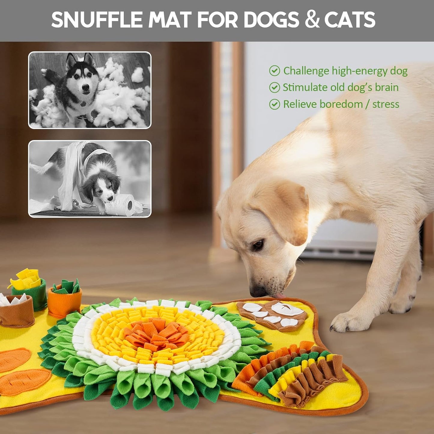CARLA HOME Snuffle Interactive Feeding Mat Toy for Dogs & Pets - Image 4
