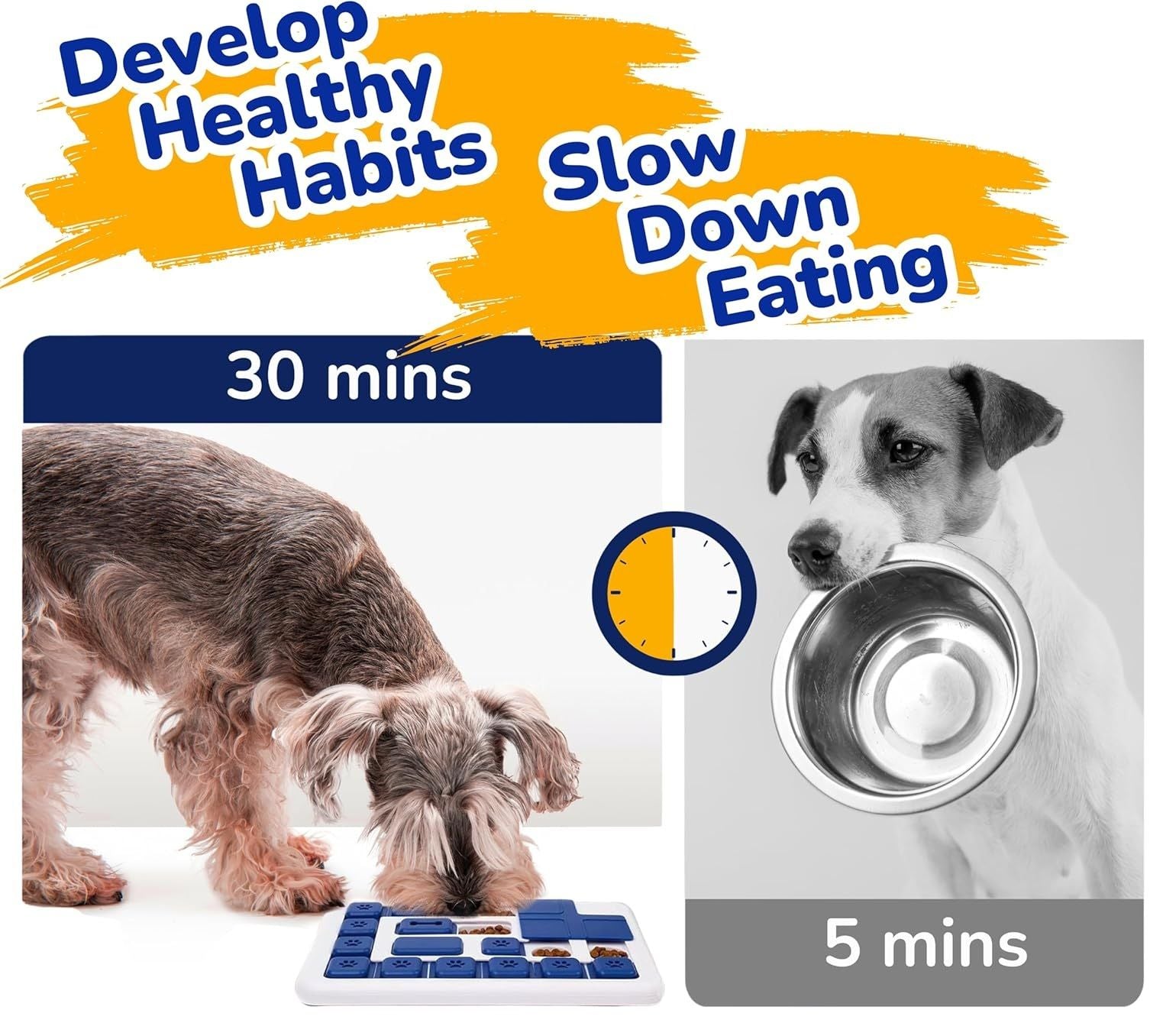 CARLA HOME Interactive Dog Puzzle Toy Slow Feeder Treat Dispenser for Dogs & Cats - Image 3