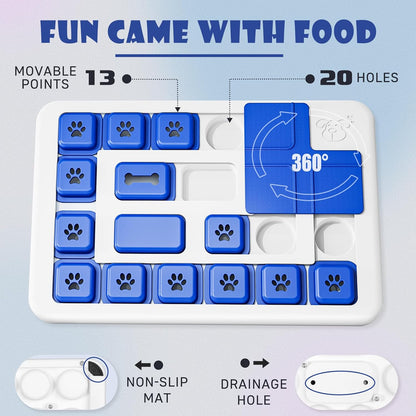 CARLA HOME Interactive Dog Puzzle Toy Slow Feeder Treat Dispenser for Dogs & Cats - Image 5
