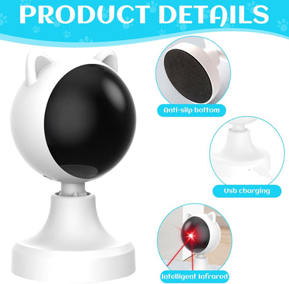 CARLA HOME Interactive Laser Toy for Cats with Adjustable Angle, USB Rechargeable & 2 Speed Modes - Image 3