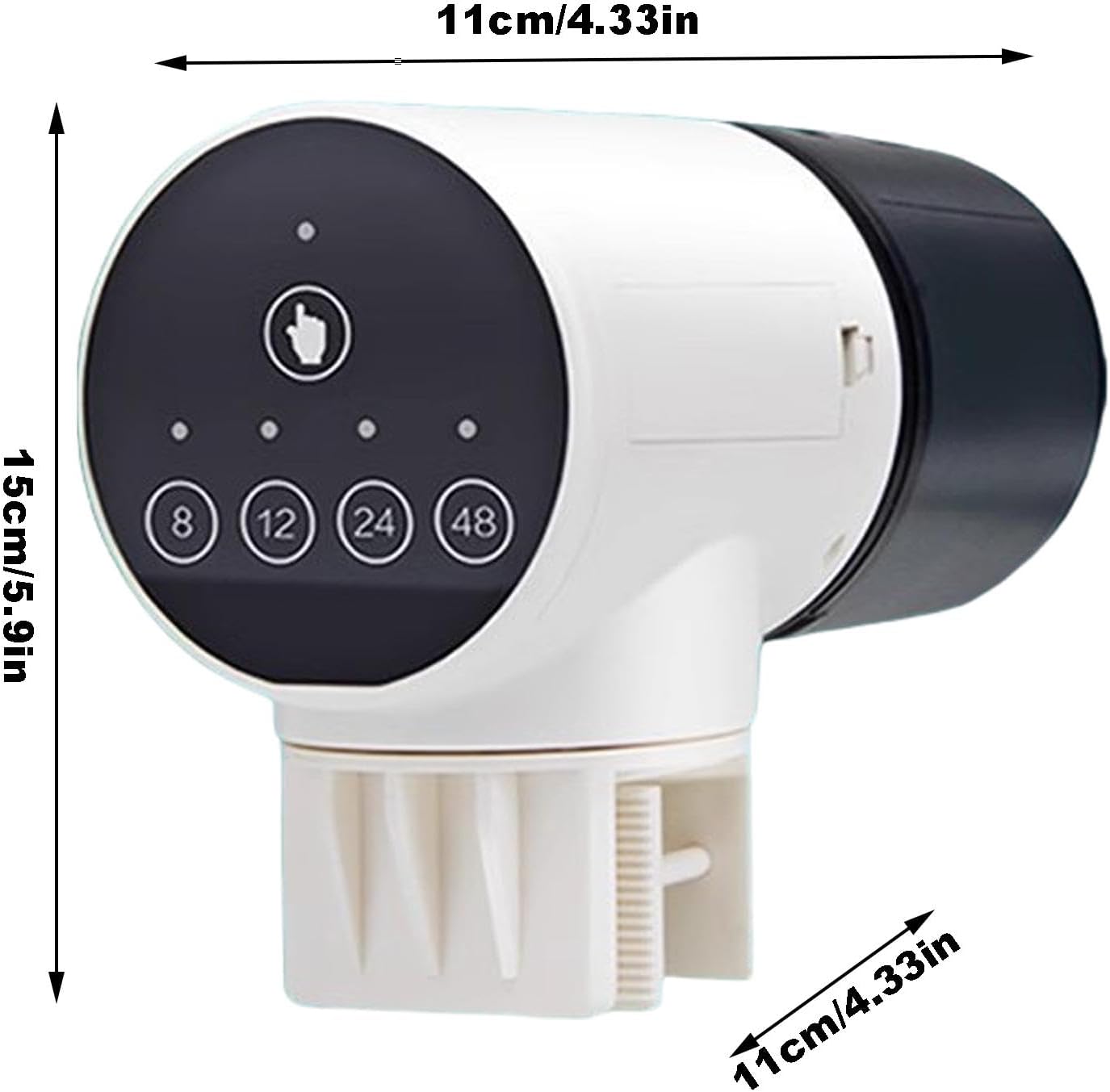 CARLA HOME Automatic Fish Feeder with Timer, Moistureproof Dispenser & Rechargeable Feeding for Aquarium or Tank - Image 5
