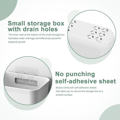 CARLA HOME 4-Pack Self-Adhesive Wall Storage Box for Cabinet Doors, Kitchen, Bathroom & Office - Image 3