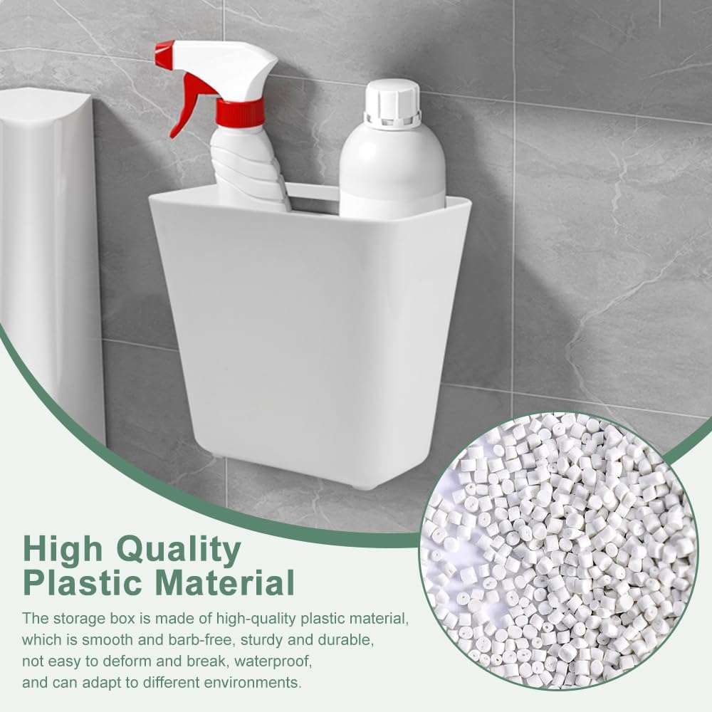CARLA HOME 4-Pack Self-Adhesive Wall Storage Box for Cabinet Doors, Kitchen, Bathroom & Office - Image 4