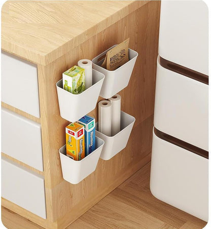 CARLA HOME 4-Pack Self-Adhesive Wall Storage Box for Cabinet Doors, Kitchen, Bathroom & Office - Image 7