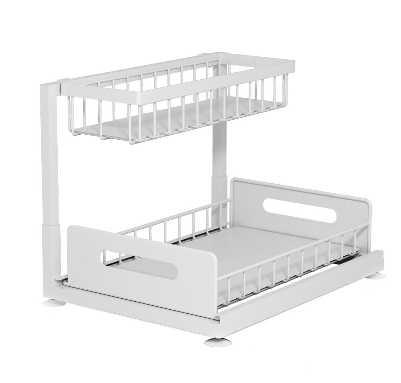 CARLA HOME 2 Tier Under Sink Organiser with Sliding Drawers for Kitchen & Bathroom - Image 9