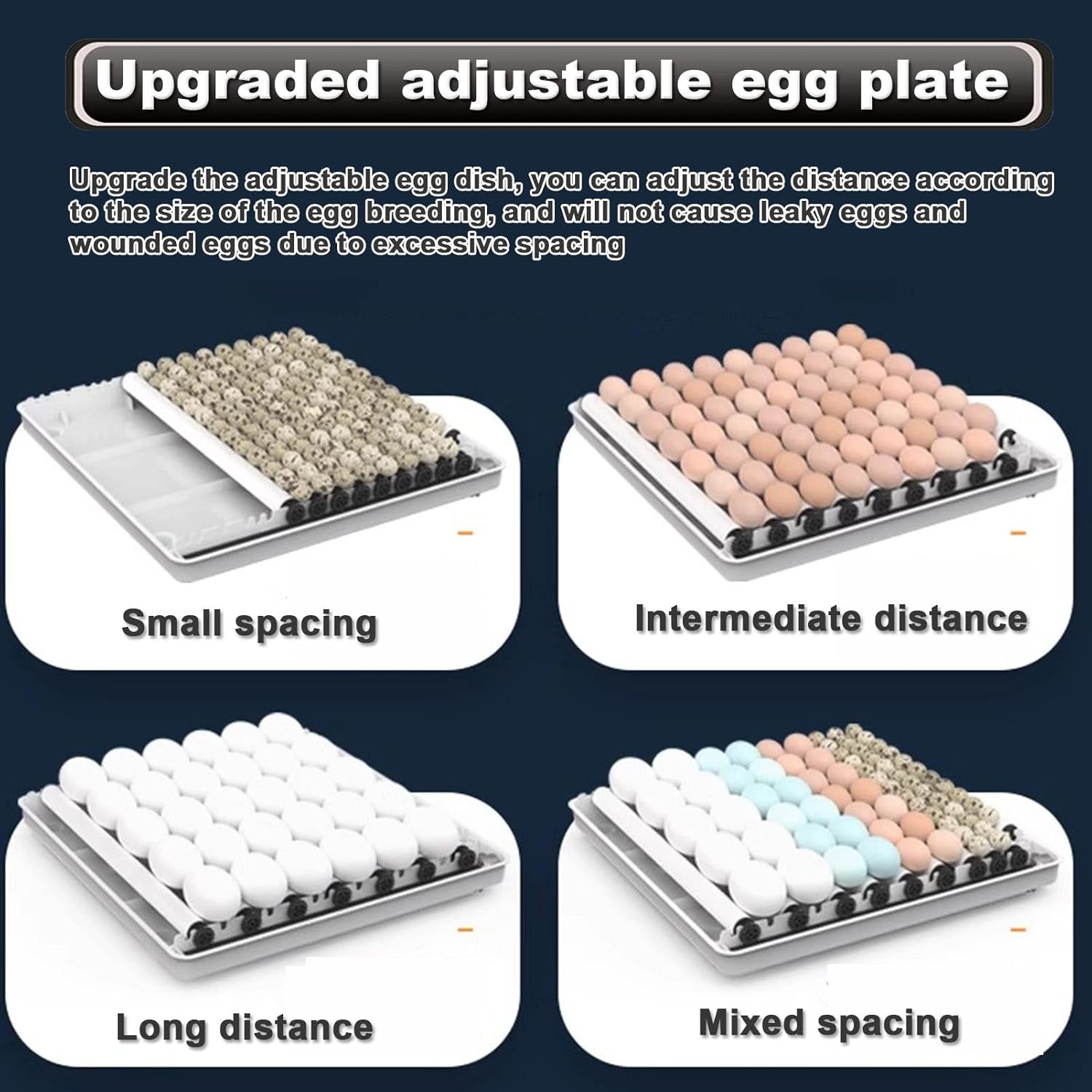 CARLA HOME 70 Egg Incubator with Automatic Turning, LED Display, Humidity & Temperature Control, Auto Water System & Built-in Egg Candler for Chicken, Duck, Quail, Goose - Image 6