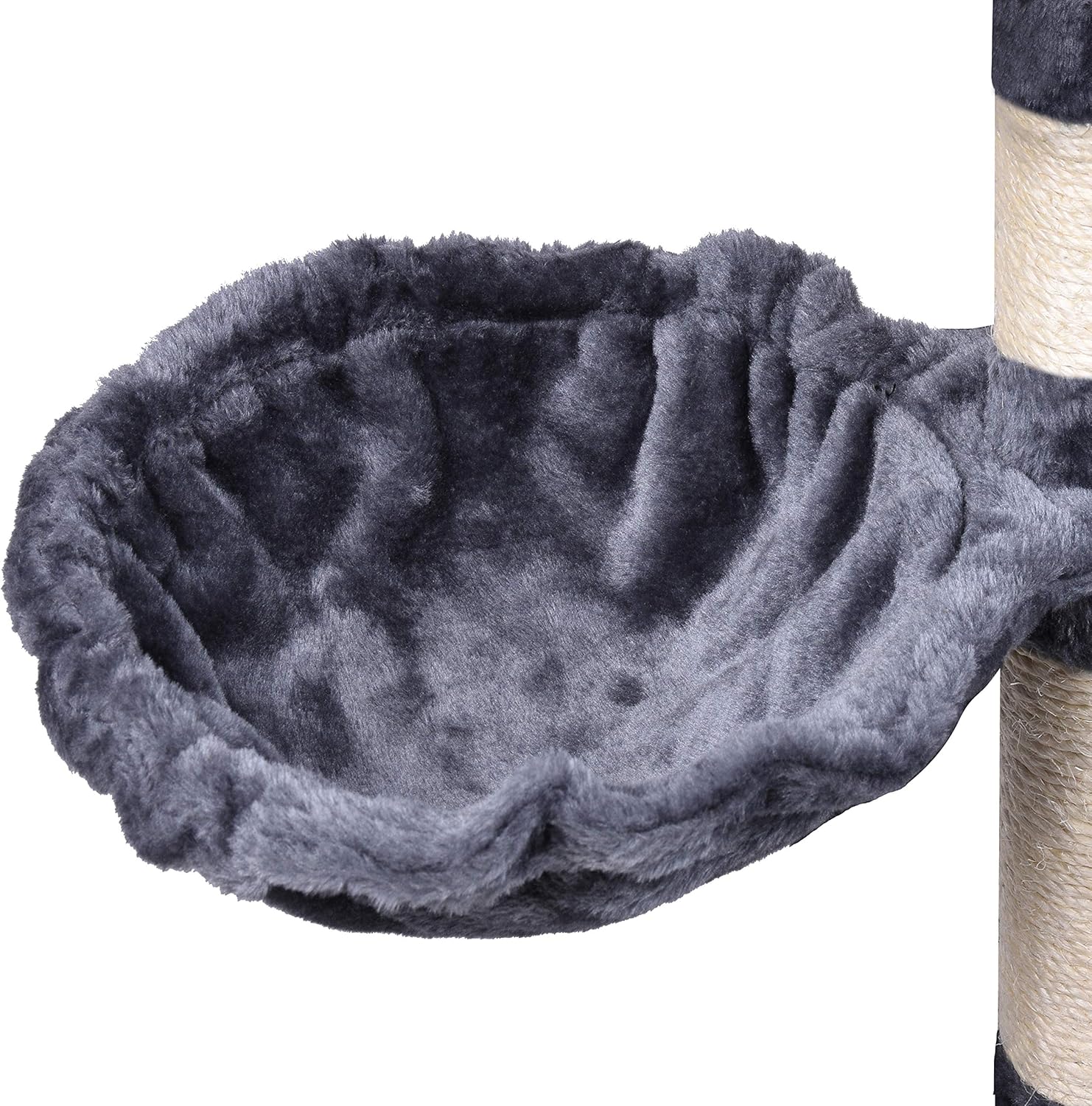 CARLA HOME 120cm Cat Tree for Indoor Cats with Condo, Hammock & Plush Perchfor for Kittens & Adult Cats - Image 6