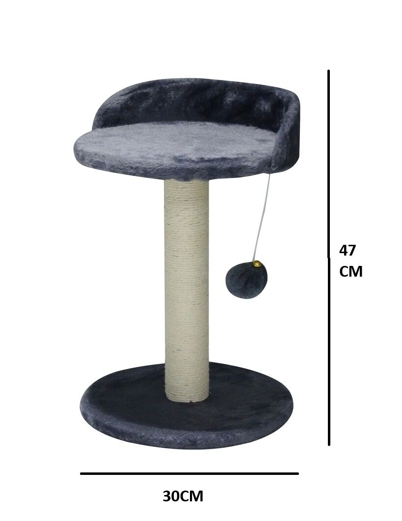 CARLA HOME Cat Tree Tower for Indoor Cats with Plush Perch, Sisal Scratching Post & Hanging Ball Toy for Kittens or Small Breeds - Image 3