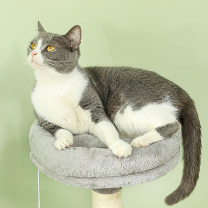 CARLA HOME Large Cat Tree Tower for Indoor Cats with Plush Perch, Cat Condo, Natural Sisal Scratching Posts, Hanging Ball & Paw Scratcher - Image 5