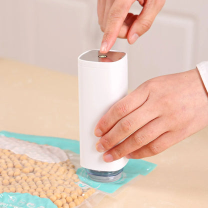 CARLA HOME Automatic Vacuum Sealer Kit - 10 Reusable Bags - White - Food Vacuum Set - Image 5