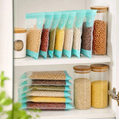 CARLA HOME Automatic Vacuum Sealer Kit - 10 Reusable Bags - White - Food Vacuum Set - Image 6