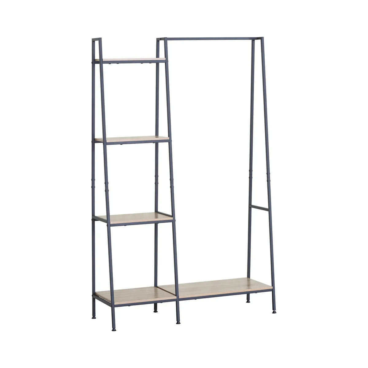 CARLA HOME Freestanding Garment Rack with Shelves - 4 Tier - Brown - Garment Rail - Image 8