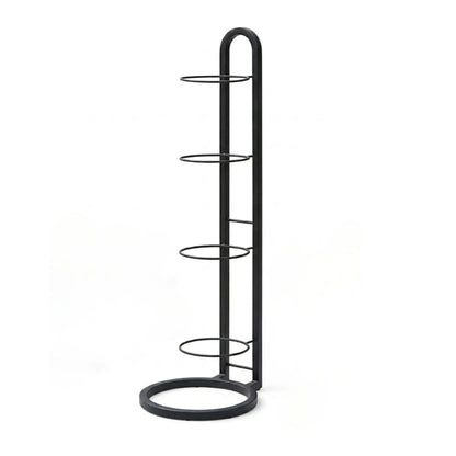 CARLA HOME 4 Tier Ball Storage Rack - Vertical Metal Stand - Black - Basketball Hoop - Image 9