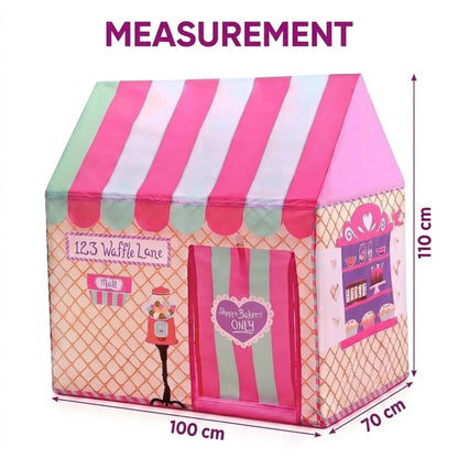 CARLA HOME Kids Ice Cream Bakery Play Tent Pink Pop Up Playhouse - Outdoor Play Equipment Play Tents & Tunnels - Image 3
