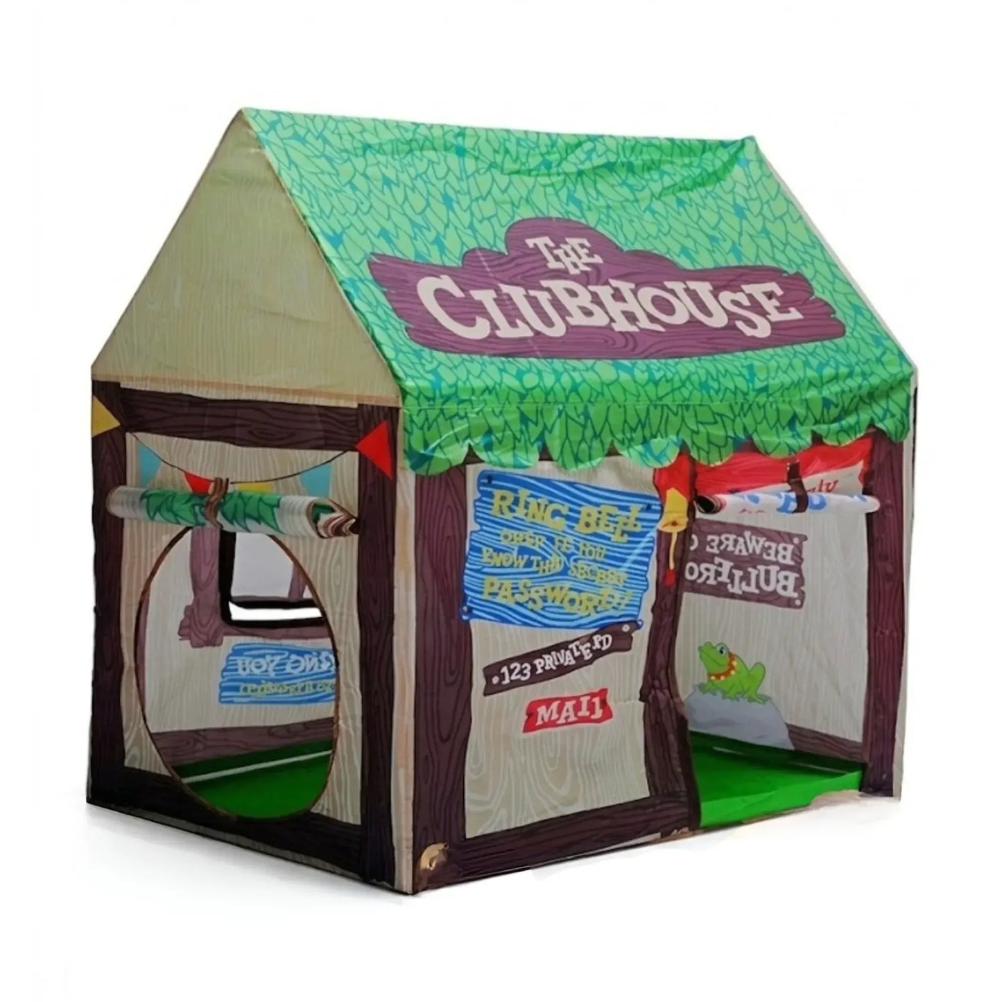 CARLA HOME Kids Clubhouse Play Tent - Green - Outdoor Play Equipment Play Tents & Tunnels