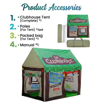 CARLA HOME Kids Clubhouse Play Tent - Green - Outdoor Play Equipment Play Tents & Tunnels - Image 6