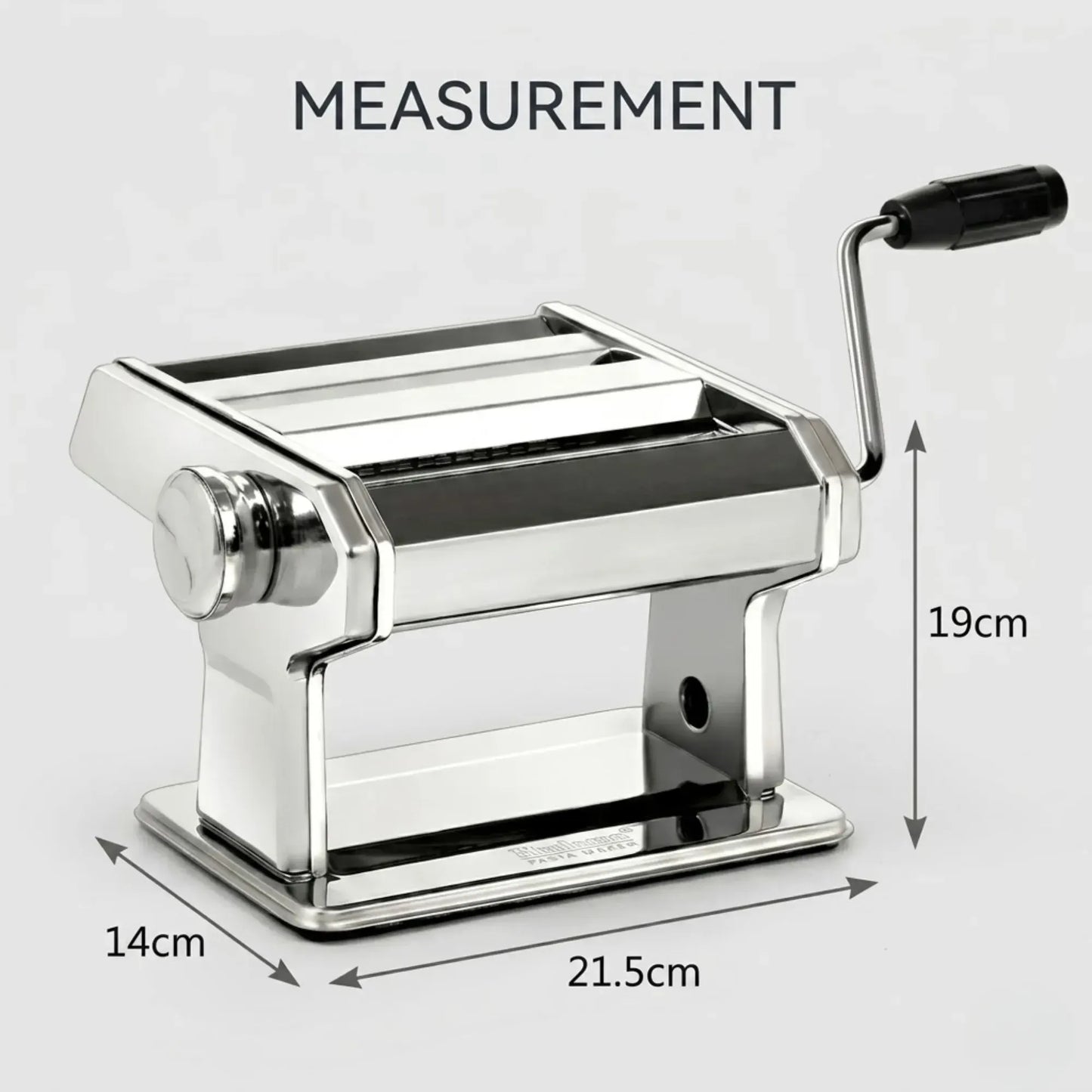 CARLA HOME Pasta Maker Machine - Hand Crank Noodle Maker - Grey - Kitchen Appliances Pasta Makers - Image 3