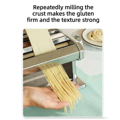 CARLA HOME Pasta Maker Machine - Hand Crank Noodle Maker - Grey - Kitchen Appliances Pasta Makers - Image 4