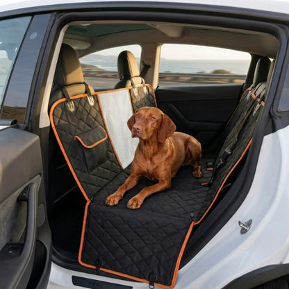 CARLA HOME Waterproof Dog Car Seat Cover Hammock - Black - Nylon - Dog Set Cover - Image 2