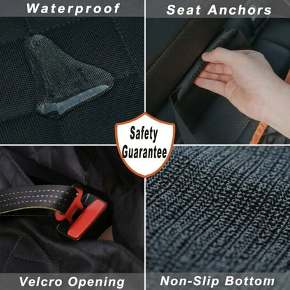 CARLA HOME Waterproof Dog Car Seat Cover Hammock - Black - Nylon - Dog Set Cover - Image 7