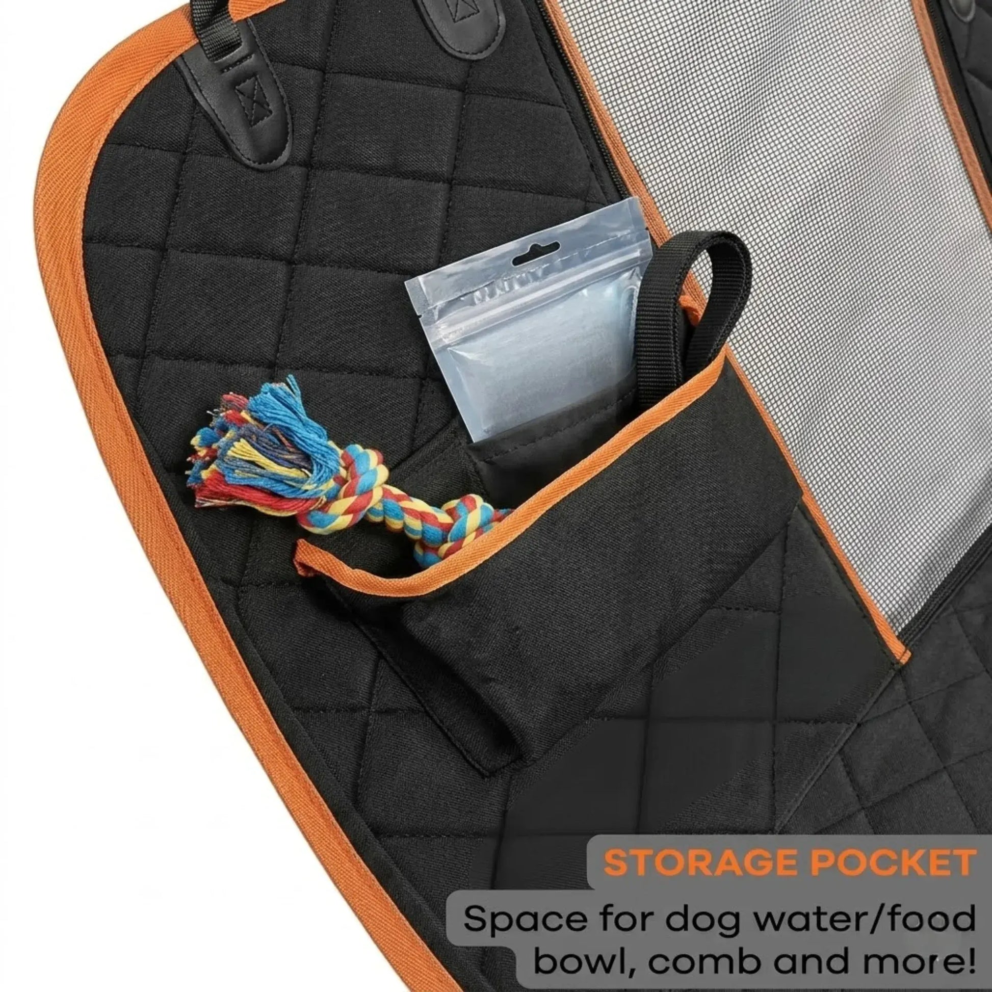CARLA HOME Waterproof Dog Car Seat Cover Hammock - Black - Nylon - Dog Set Cover - Image 8
