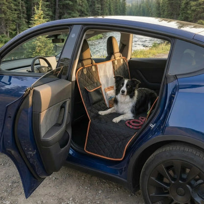 CARLA HOME Waterproof Dog Car Seat Cover Hammock - Black - Nylon - Dog Set Cover - Image 9