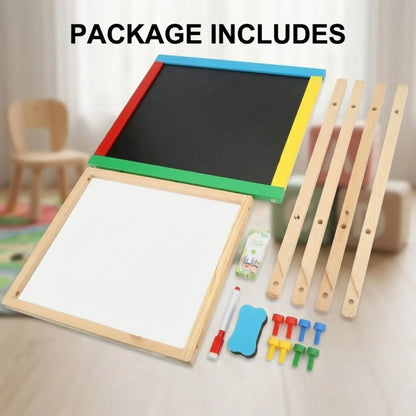 CARLA HOME 2-in-1 Kids Art Easel Chalkboard & Whiteboard - Image 8