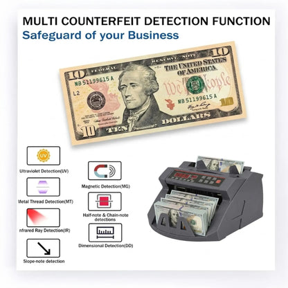 CARLA HOME Money Counting Machine with Uv Detection Bill Counter - Image 6