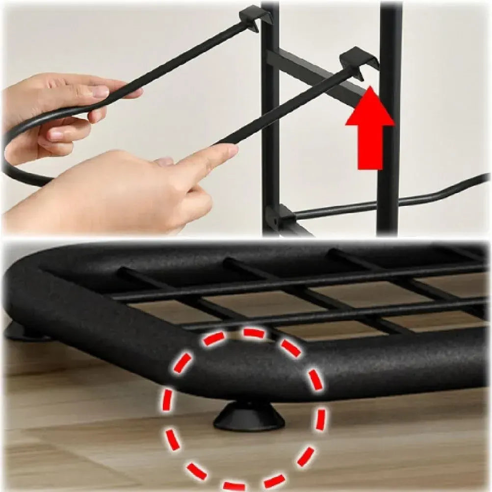 CARLA HOME Ball Storage Rack - 3-Tier Sports Organiser - Image 7