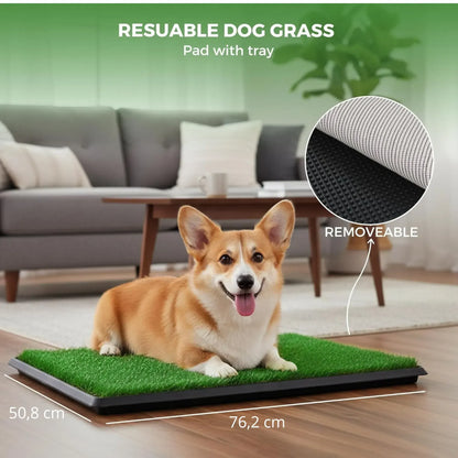 CARLA HOME Dog Grass Pad with Tray - 3-Layer - Outdoor - Puppy Potty Pad Grass - Image 4