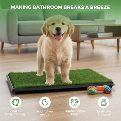 CARLA HOME Dog Grass Pad with Tray - 3-Layer - Outdoor - Puppy Potty Pad Grass - Image 6