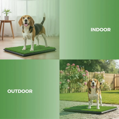 CARLA HOME Dog Grass Pad with Tray - 3-Layer - Outdoor - Puppy Potty Pad Grass - Image 8