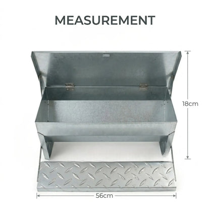 CARLA HOME Automatic Chicken Feeder Treadle - Galvanized Steel - Image 4