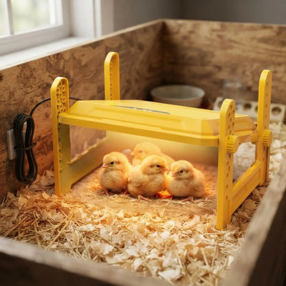 CARLA HOME Upgraded Chick Brooder Heating Plate - Adjustable Height - Yellow - Chicken Heater - Image 2