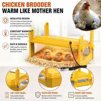 CARLA HOME Upgraded Chick Brooder Heating Plate - Adjustable Height - Yellow - Chicken Heater - Image 6