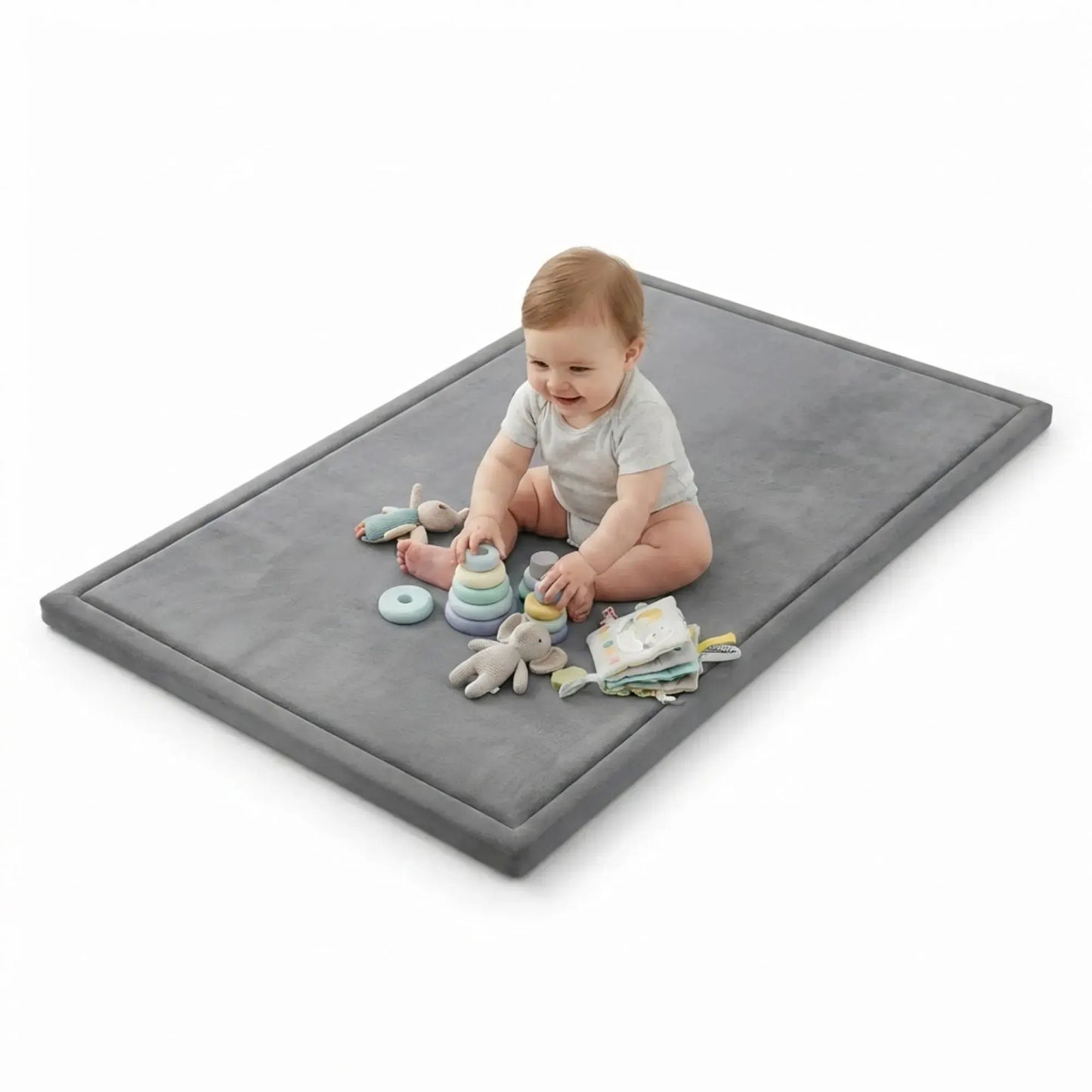 CARLA HOME Baby Play Mat 150x200cm, Thick Foam Crawling Mat, Infants, Grey - Image 8