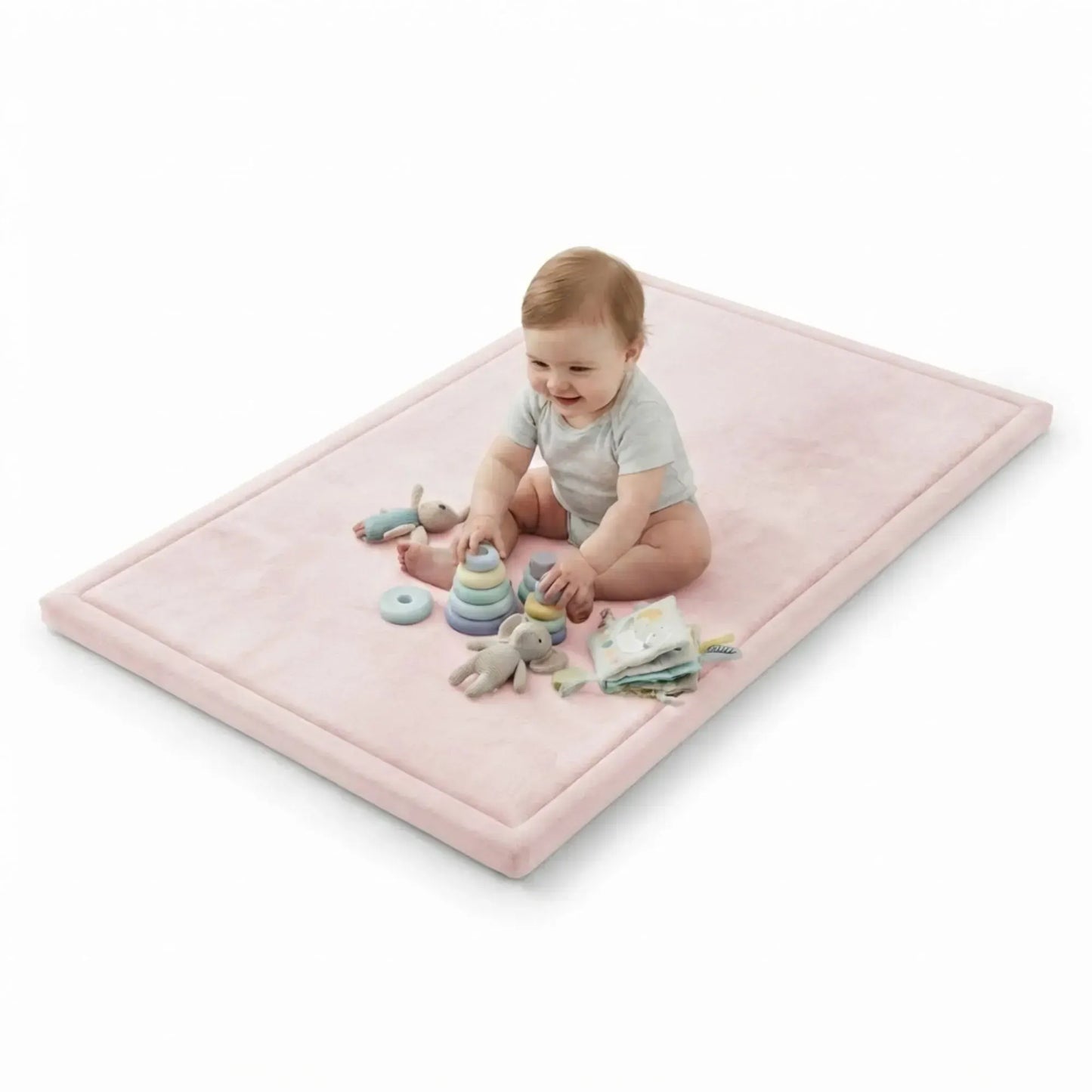 CARLA HOME Baby Play Mat 150x200cm, Thick Foam Crawling Mat, Infants, Pink - Image 8