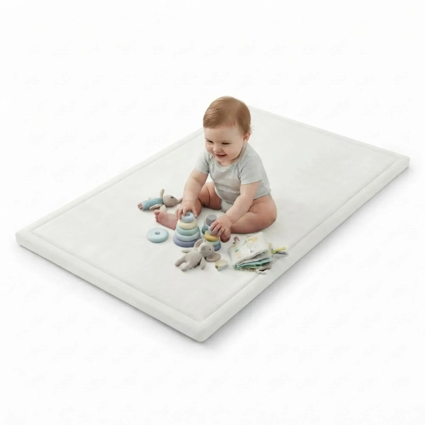 CARLA HOME Baby Play Mat 200x300cm, Thick Foam Crawling Mat, Infants, White - Image 8