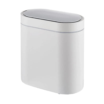 CARLA HOME 7L Automatic Trash Bin with Lid, Motion Sensor Garbage Can White