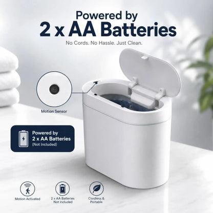 CARLA HOME 7L Automatic Trash Bin with Lid, Motion Sensor Garbage Can White - Image 7