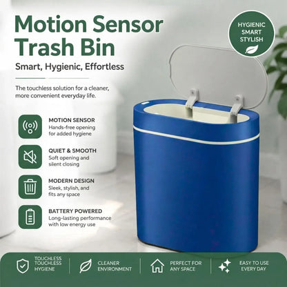 CARLA HOME 7L Automatic Trash Bin with Lid, Motion Sensor Garbage Can Blue - Image 3