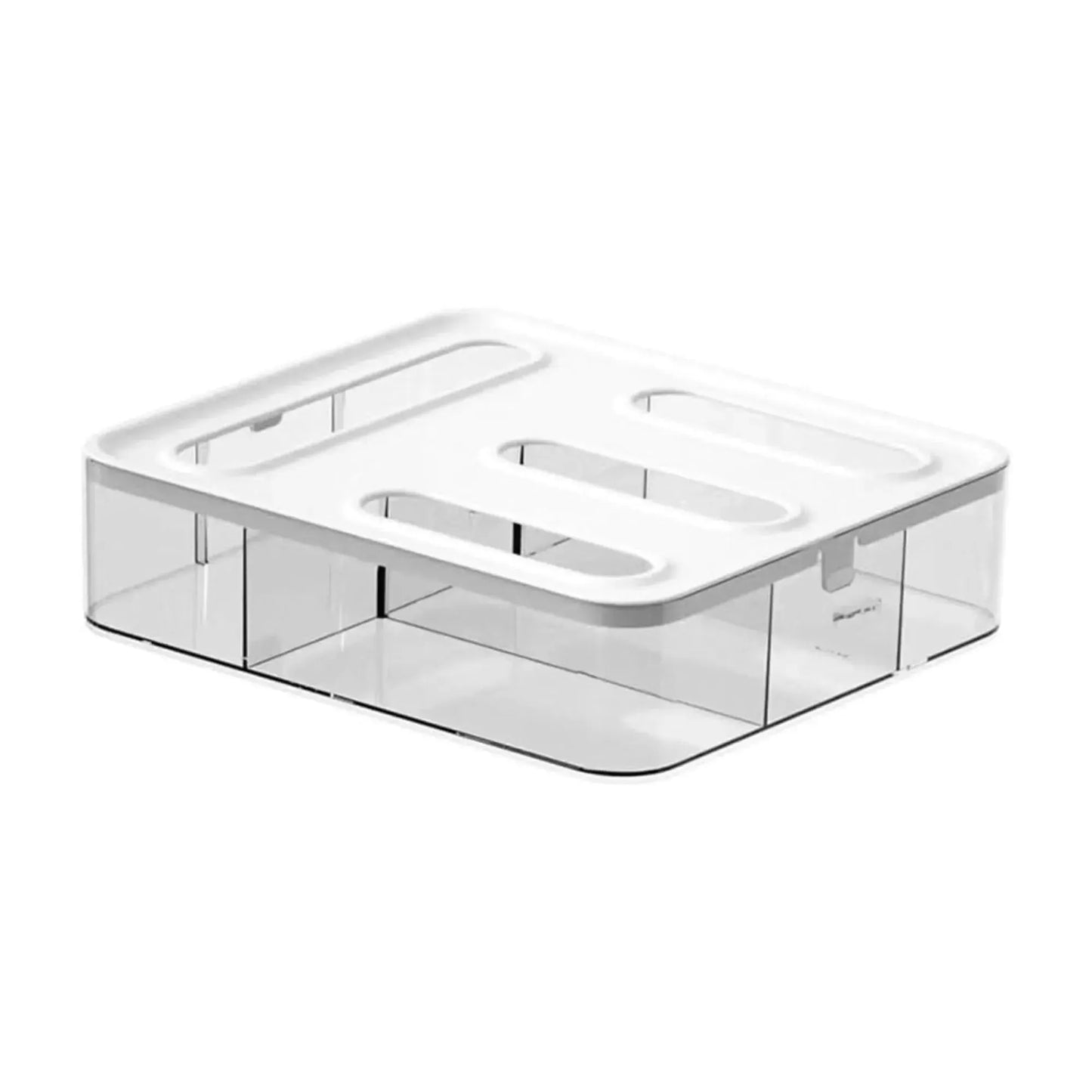 CARLA HOME Food Storage Bag Organiser, 4 Compartment Drawer Box, Kitchen Drawer - Image 9