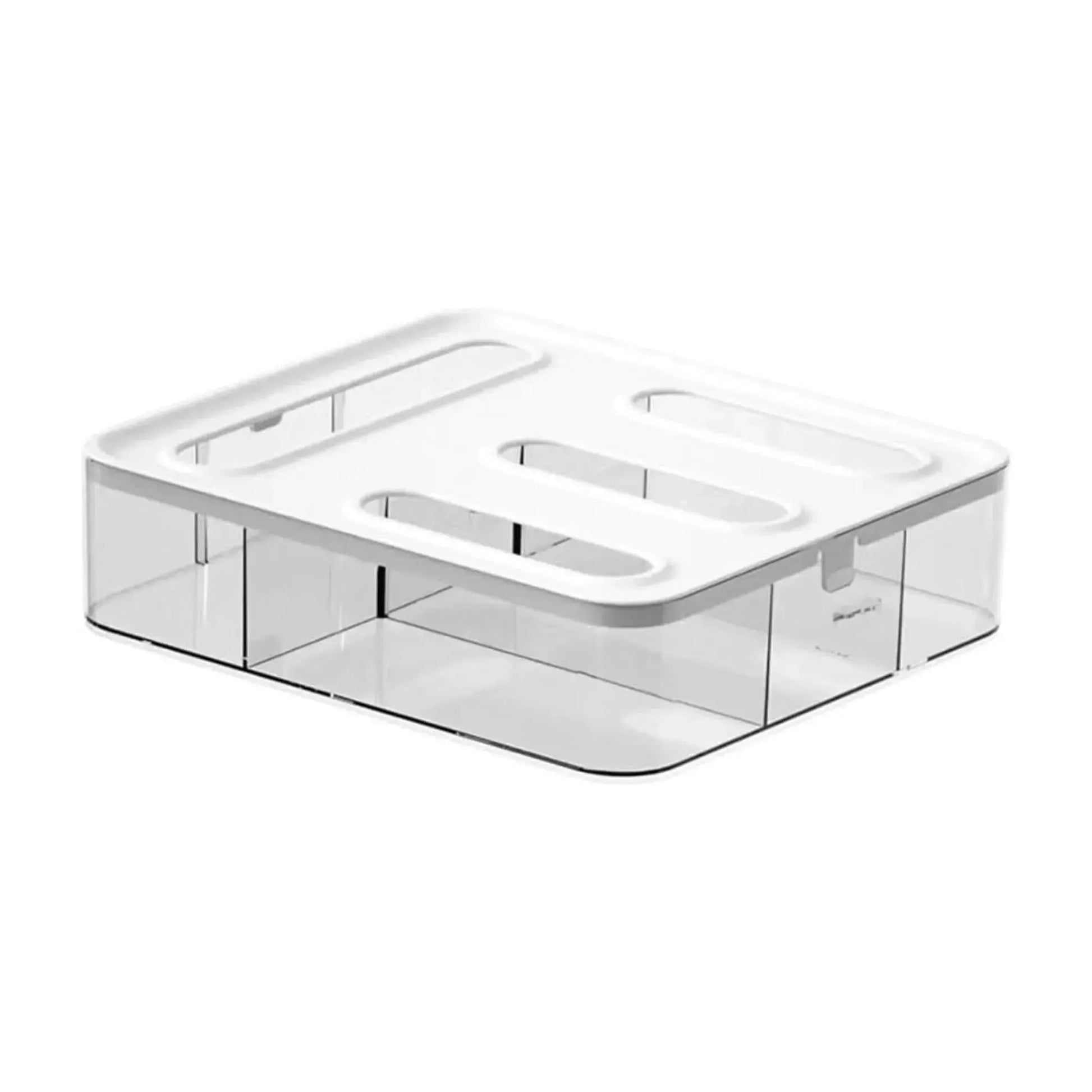 CARLA HOME Food Storage Bag Organiser, 4 Compartment Drawer Box, Kitchen Drawer - Image 9