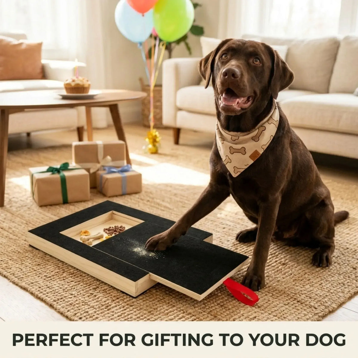 CARLA HOME Dog Nail Scratch Board with Snack Box Sandpaper Puppy Nail Pet - Image 8