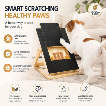 CARLA HOME Dog Nail Scratch Board with Snack Box, Height Adjustable Puppy Nail Pet - Image 7
