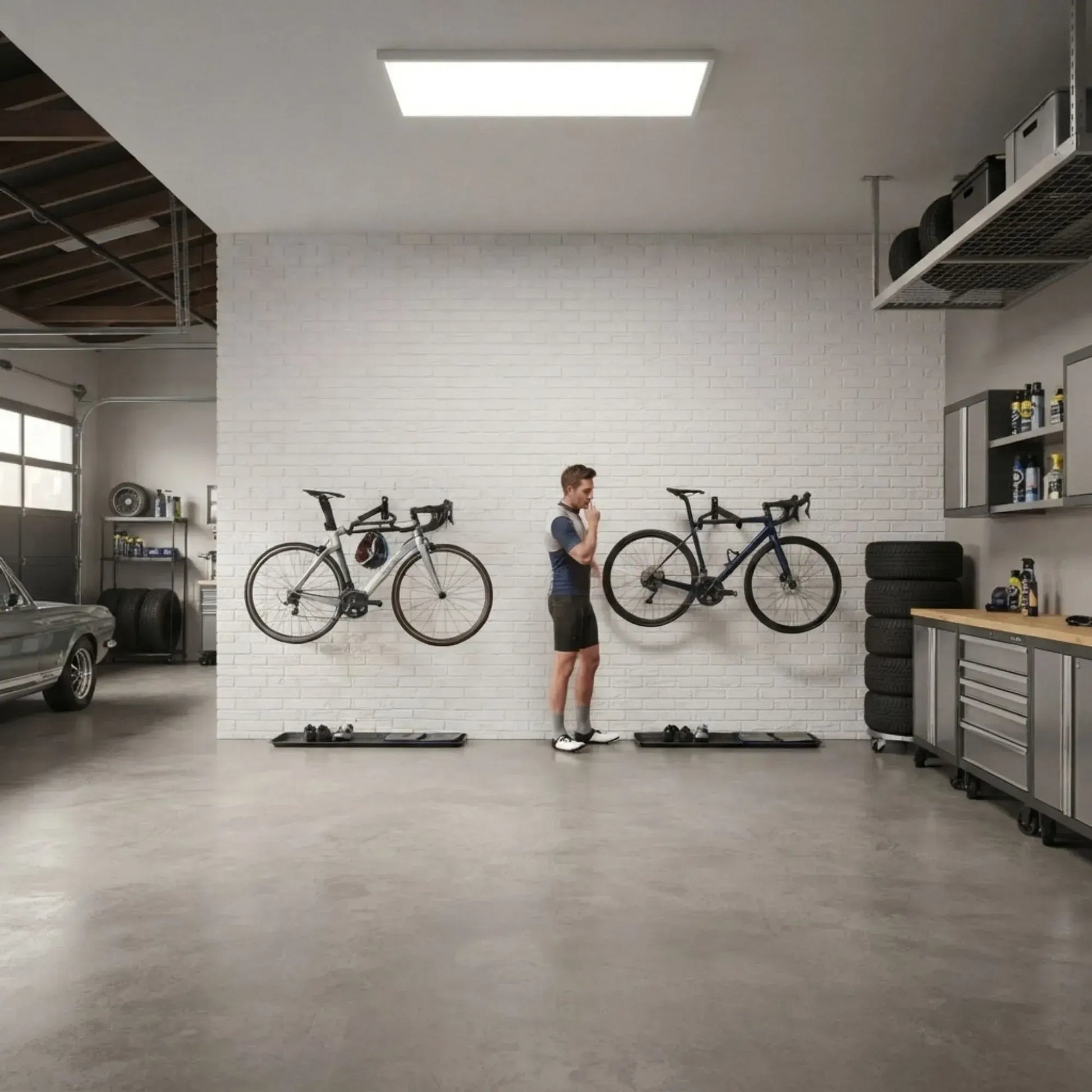 CARLA HOME Wall Mount Bike Rack, Adjustable Foldable Hanger, Garage Storage - Image 9