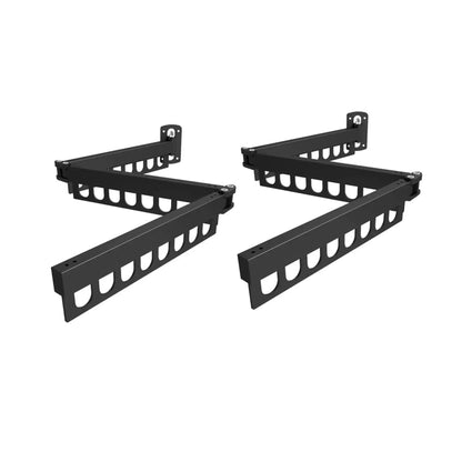 CARLA HOME 2-Pack Wall Mounted Clothes Drying Rack - Tri - Fold - White - Aluminum - Image 9