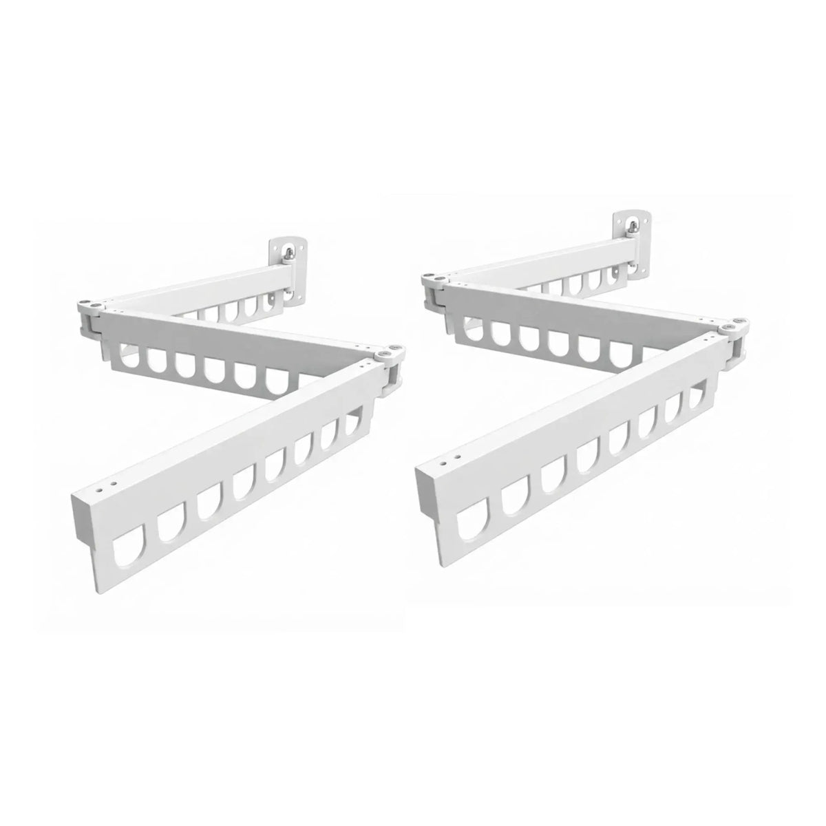 CARLA HOME 2-Pack Wall Mounted Clothes Drying Rack - Tri - Fold - Black - Aluminum - Image 9